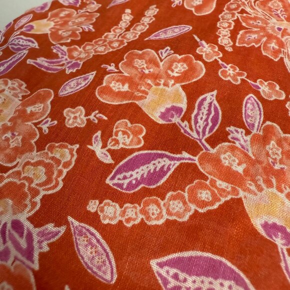 🌻 J.Crew Long-sleeve ramie tunic top in painted block print - Picture 5 of 10